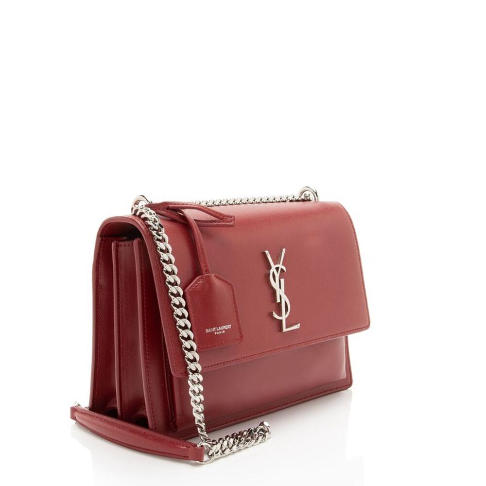 Saint Laurent Grained Calfskin Monogram Sunset Medium Shoulder Bag - Picture 2 of 16